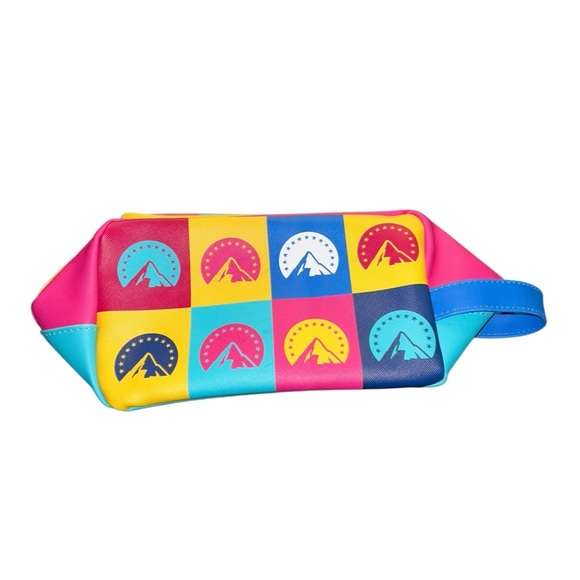 Retro Paramount Pictures Multi-Color Zippered Bag - Makeup or Travel Pouch NWOT - Picture 9 of 9